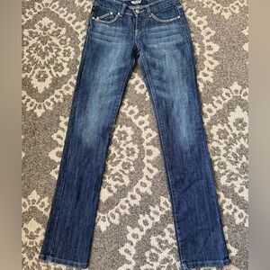 Women's Blue Jeans with Chain Detail